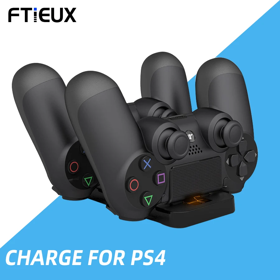 

For PS4 Controller Dual USB Charger Dock 5V 1A Charging Stand Station For Sony Playstation 4 PS4 Joypad Joystick Games Console