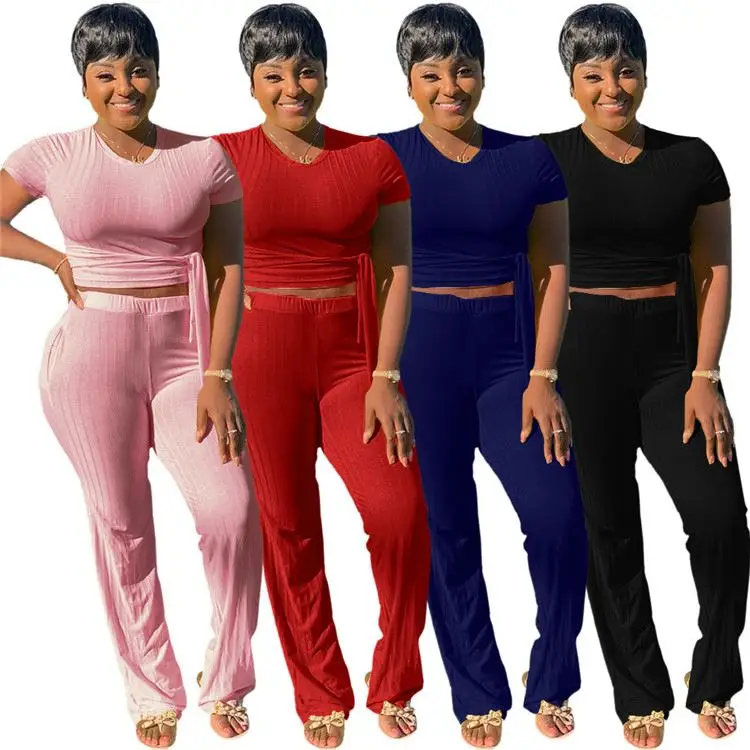 

S3554 Long Pants Sets Women Sexy Ladies Sets Outfits Women Two Pieces