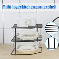 3 tier cabinet corner shelf multipurpose organization rack for cups dishes cupboard pantry kitchen accessories kitchen organizer