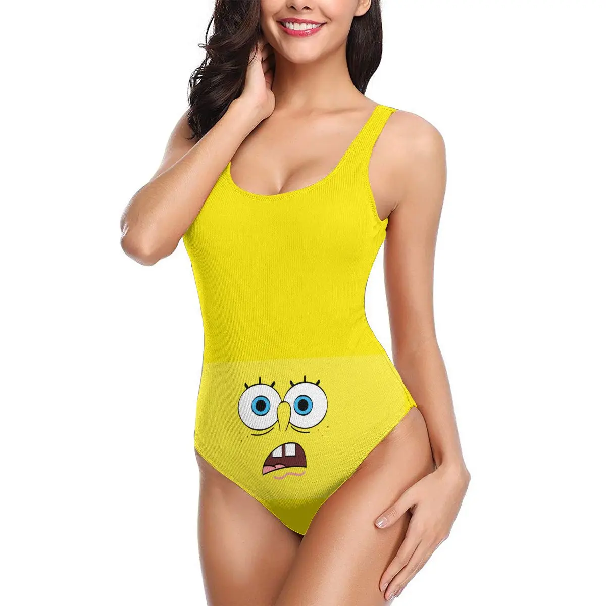 

women 2021 Exotic Bikinis Sponge Patrick Squarepants Women Swimsuit One-Piece women's top Anime Comic Women Beach wear