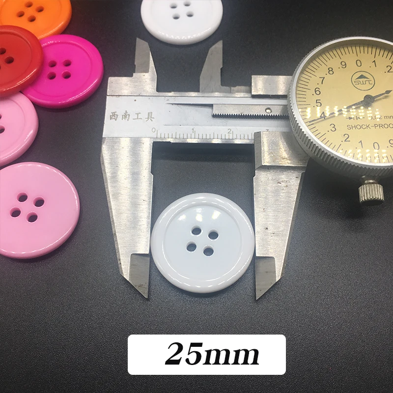 XINDONG Круглый смешанный цвет 4-отверстия пластиковые пуговицы 25 мм одежда поставки