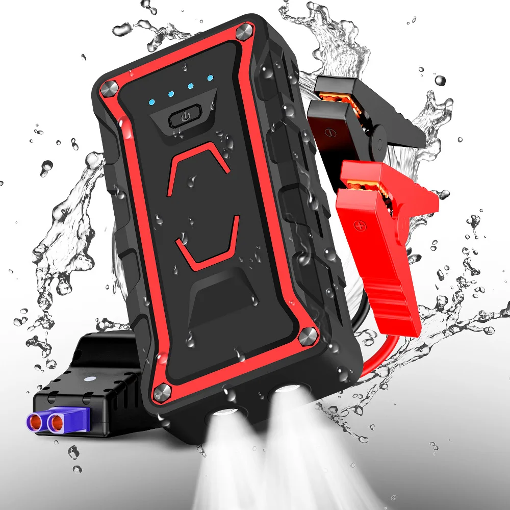 1100A 12V 16000mAh автомобильный стартер портативный аварийный усилитель аккумулятора водонепроницаемый с QC3.0 светодиодный фонарик, зарядное устройство