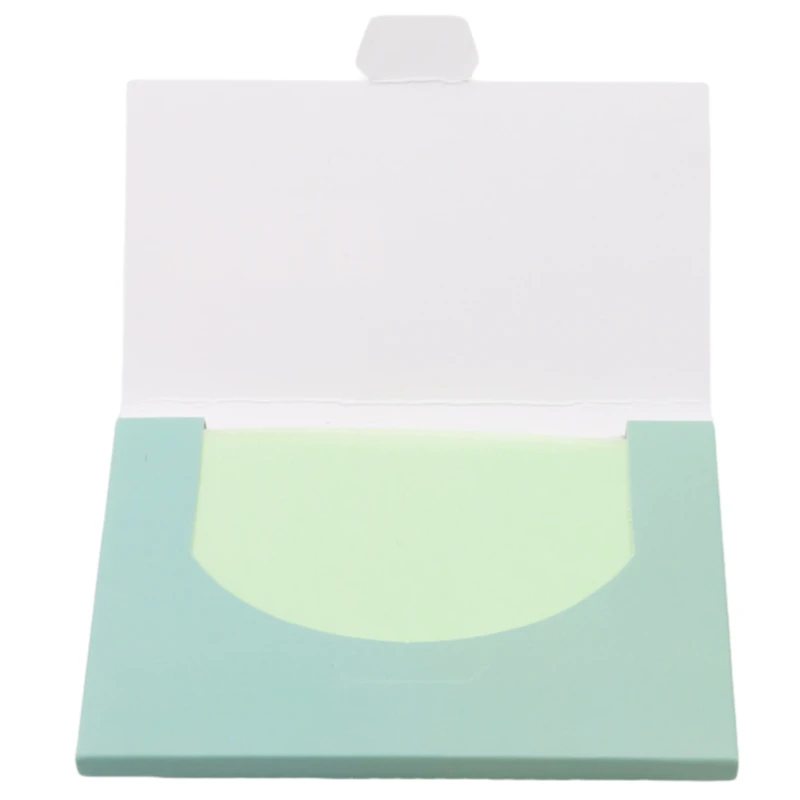 Прозрачная масляная впитывающая бумага Освежающая комфортная пот салфетка для