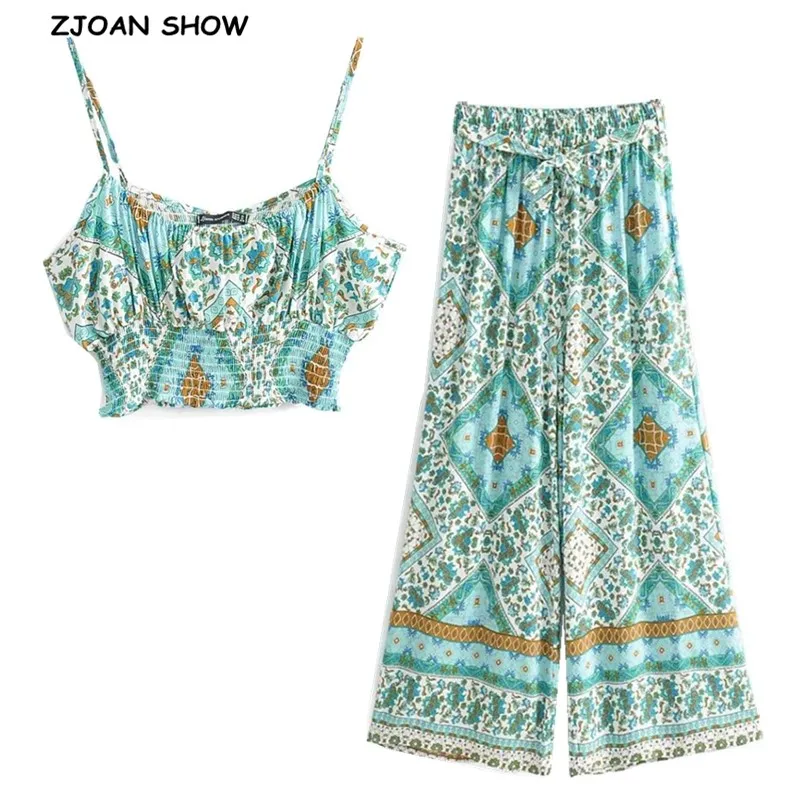 Женский богемный комплект из 2 предметов эластичный бюстгальтер с цветочным