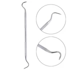 Инструмент для чистки зубов из нержавеющей стали, двусторонний инструмент для ухода за зубами, инструмент для стоматологии