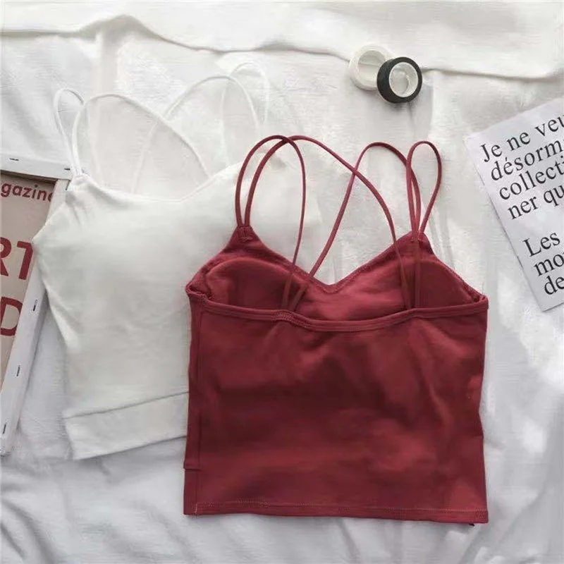 Женский дышащий Топ без рукавов с открытой спиной | Женская одежда