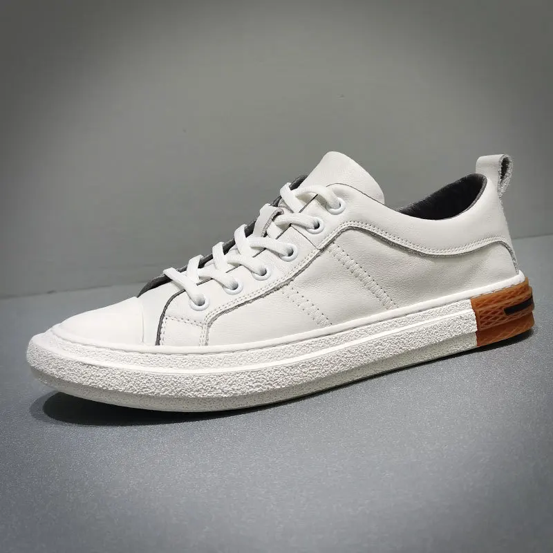 Jual Sepatu Pria Fashion Antik Sneakers Kulit Asli Sepatu Kasual Flat Pria Sepatu Pantofel Pria Buatan Tangan Mokasin Lembut Zapatos Hombre