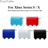 2 pcs plastic replacement battery back cover lid door shell for xbox series s x controller plate case blue red white