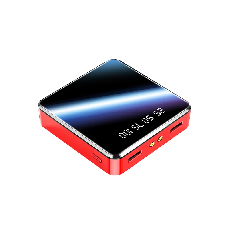 Мини 30000 мАч портативное зарядное устройство USB зарядное устройство Внешний аккумулятор pover bank для xiaomi iPhone5 6 7 X samsung - Цвет: Red
