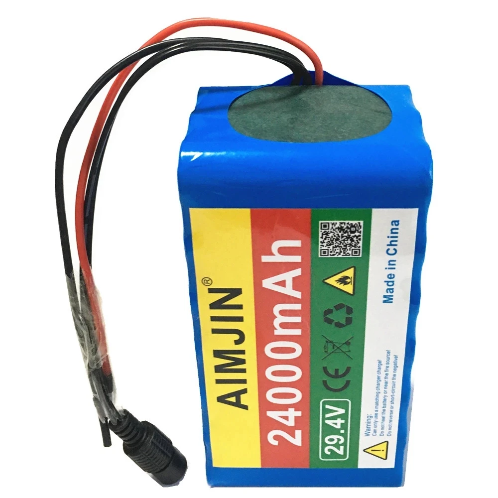 

100% Original 7s3p 29.4V 24Ah Lithium Ion Battery Pack with 20A BMS for Electric Bicycle, Scooter and Electric Wheelchair