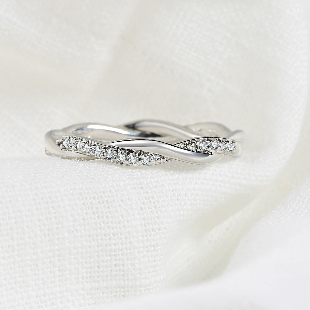 Женское Обручальное Кольцо ZHOUYANG серебряное кольцо с тонким темпераментом