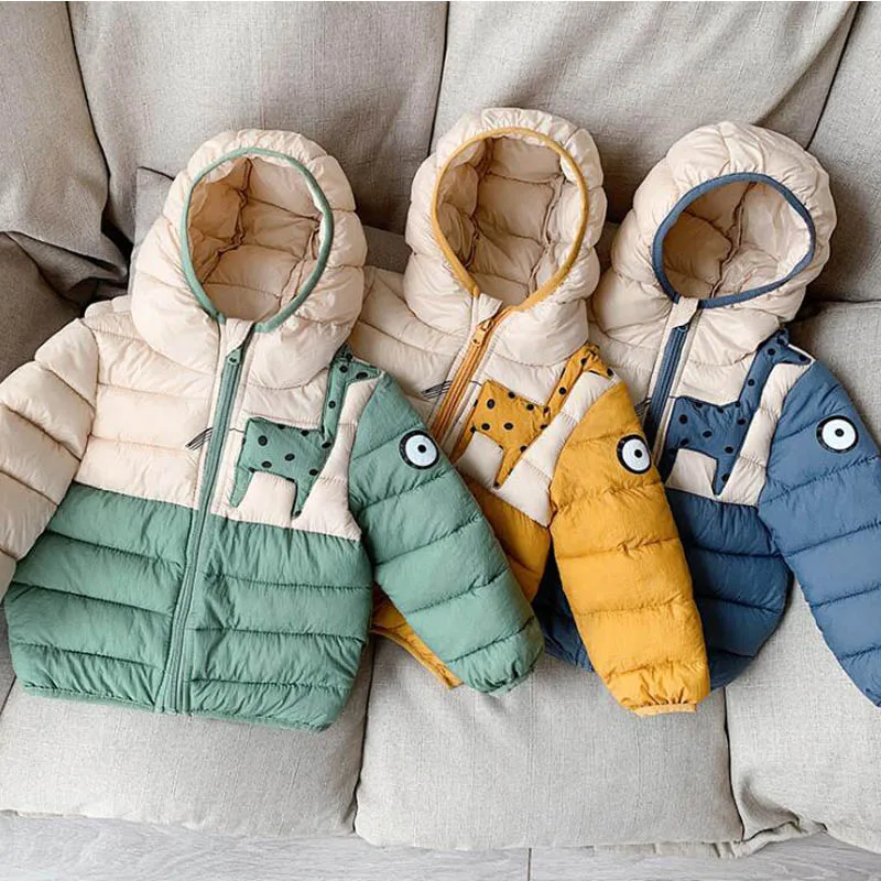 Пальто для мальчиков зимняя куртка детское пуховое пальто из хлопка теплая