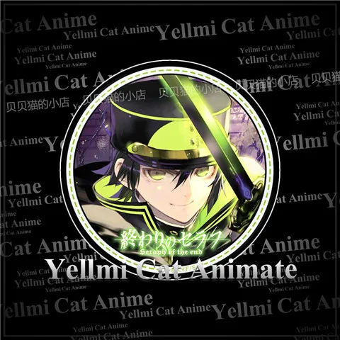 1 шт. 58 мм аниме сераф конца Yuichiro Hyakuya Hiiragi Shinoa значки брошь акриловые