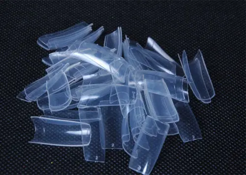 TKGOES 500 шт. Типсы для ногтей Акриловые накладные ногти французского маникюра