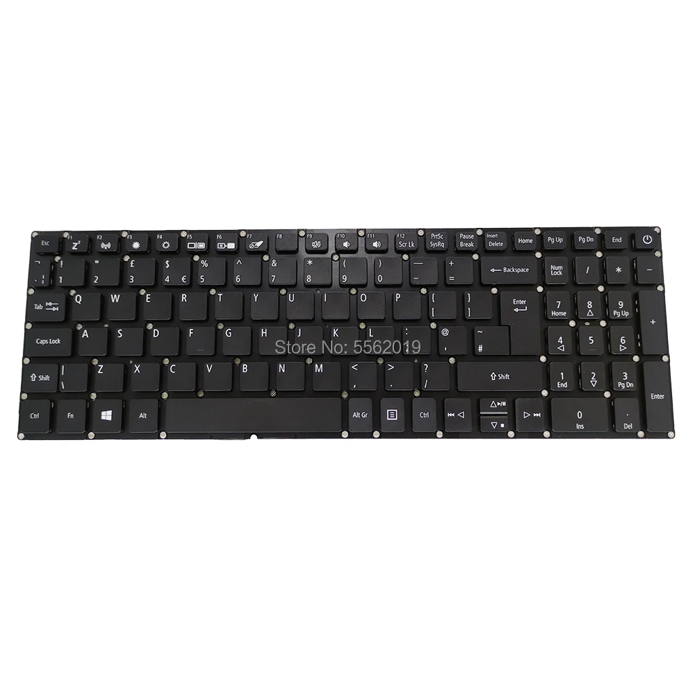 

Клавиатуры OVY для ноутбука Acer Aspire 7 A715 72 71G, английская Оригинальная клавиатура с черной клавиатурой, цена сюрприза
