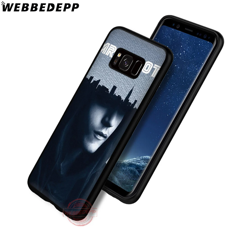 WEBBEDEPP Mr робот мягкий чехол для телефона с изображением цветов Samsung S6 S7 край S8 S9 S10