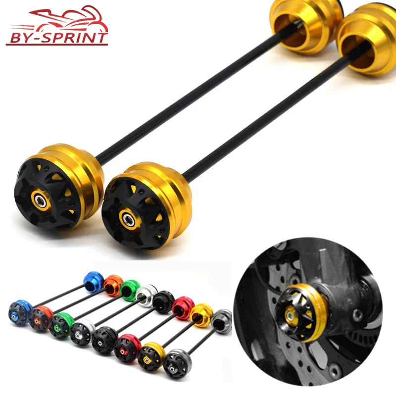 Мотоцикл с ЧПУ Передняя Задняя ось вилка колеса протектор крушение ползунки