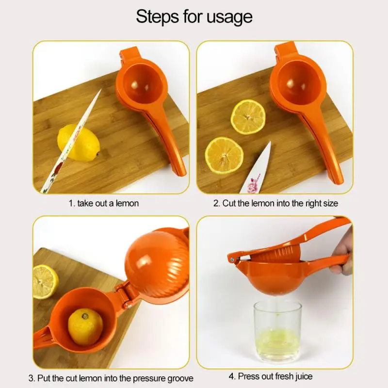 

3 colors Manual Lemon Juicer Hand Orange Squeezer Lemon Fruit Juicer Citrus Press Machine Kitchen Accessories For Home