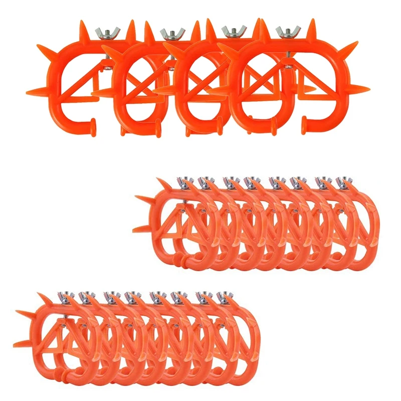 

Practical 20PC Cow Nose Ring Farm Livestock Animal Weaner Red Plastic Weaning Tool for Calf Cattle Prevent Sucking
