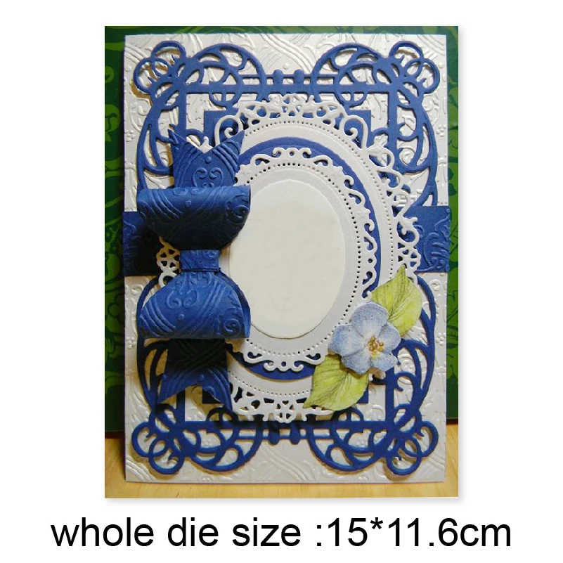 Металлические штампы etch пирсинг овальная рамка 2020 Новая форма для вырезания