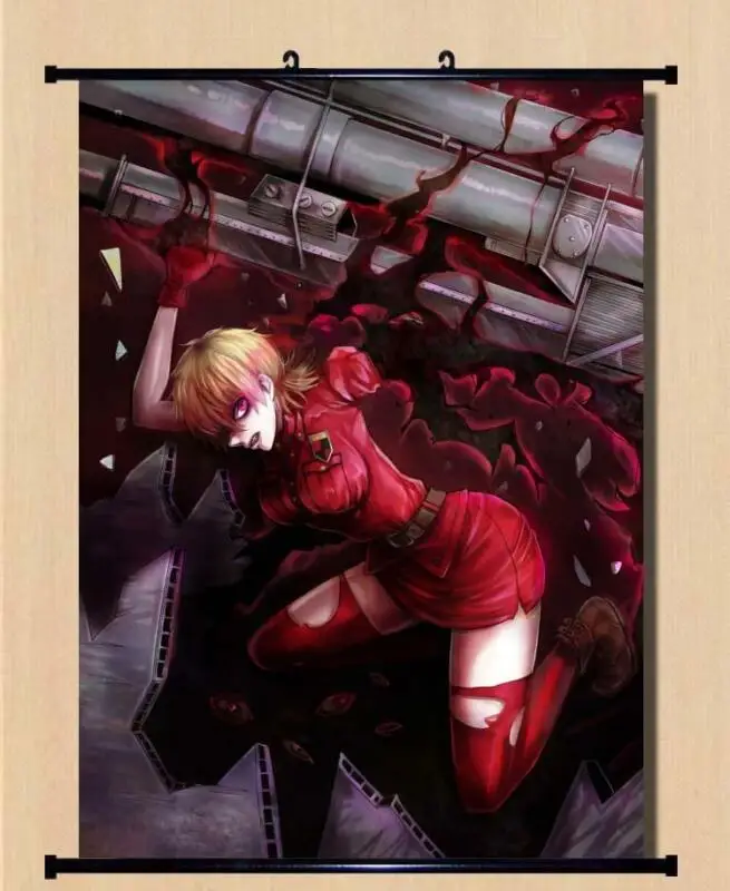 Домашний декор настенный постер из японского аниме Свиток Хеллсинг-Виктория