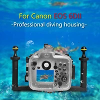 seafrogs waterproof housing for canon 6d ii dslr camera underwater 40m 130ft inbuilt leak detection sensor optical port