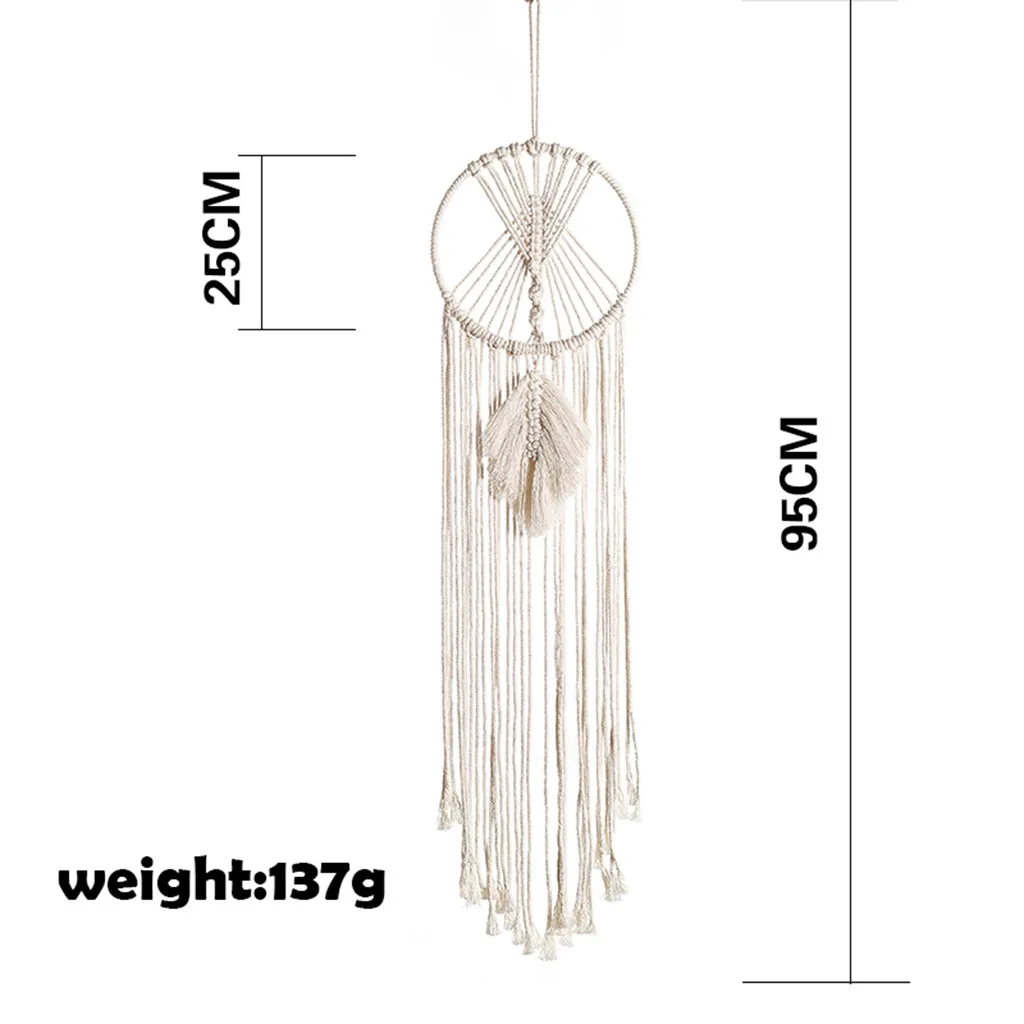 Домашние настенные гобелены плетеный вручную богемный Настенный декор