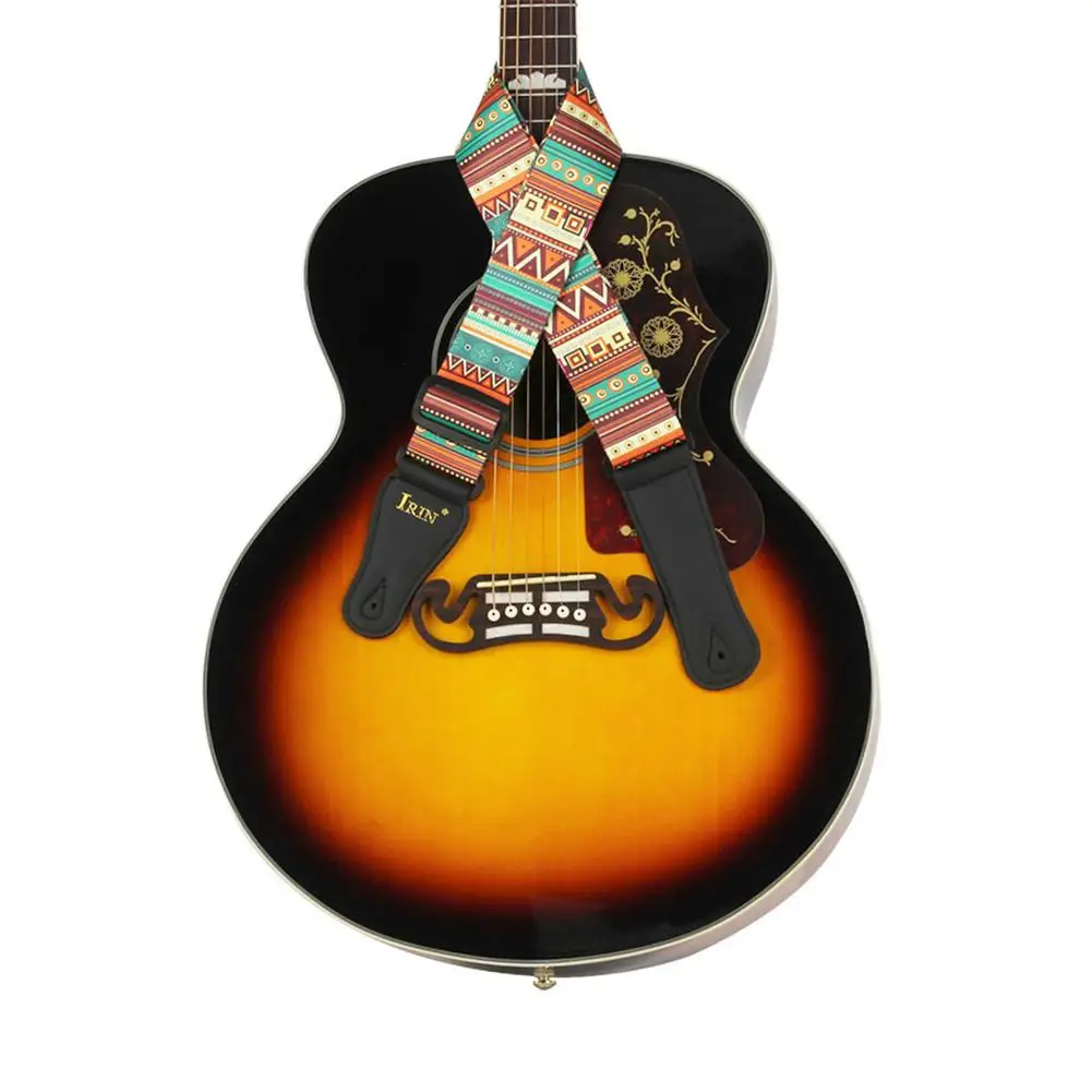 

New arrival Acoustic Folk Guitar Straps National Style Adjustable Thickened Electric Guitar Bass Ukulele Straps Belts