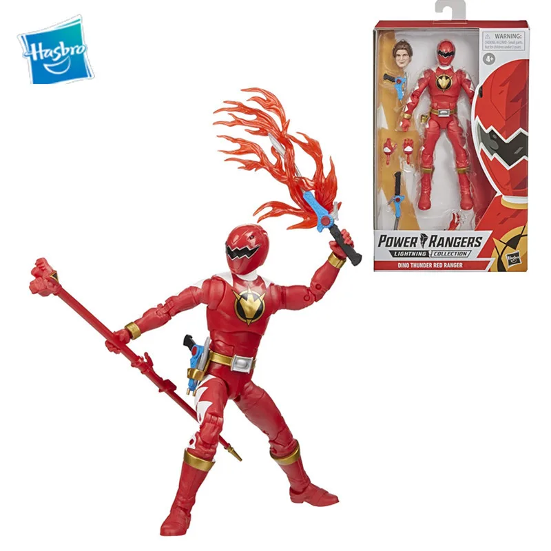 

Hasbro Power Rangers Lightning Collection Dino Thunder Red Ranger 6-Inch Premium Collectible Action Figure Toy with Accessories