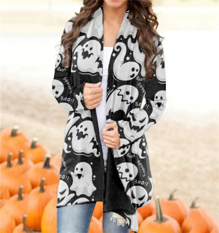 

2020 Women Long-Sleeved Sweater Cardigan Turn Down Collar Newest Valentine's Day