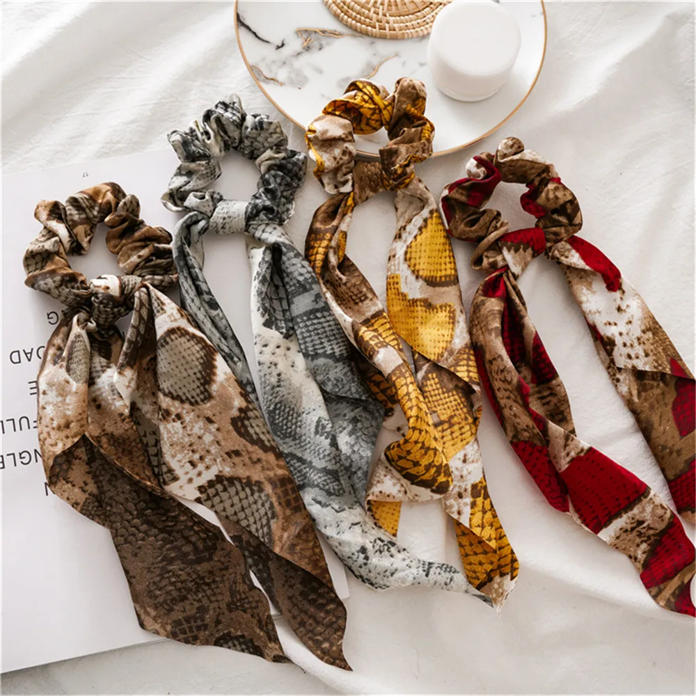 1P леопардовые резинки для волос эластичные держатель конского хвоста аксессуары