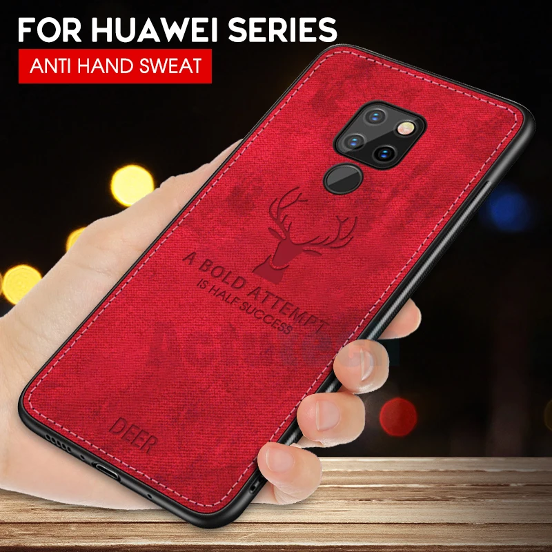 Тканевый чехол с оленем для Honor 20 Pro 10i 20i View 8A 8S Huawei Mate Lite P20 P30 P10 P Smart Plus Y7 2019 |