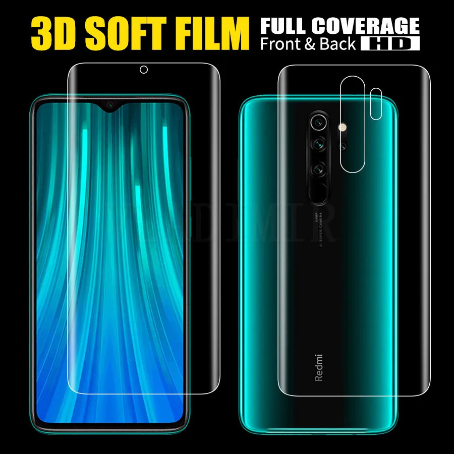 3D Гидрогелевая наклейка силиконовая пленка защитная пленка для экрана для Xiaomi mi 9T Pro A2 lite POCO Pocophone F1 Red mi K20 Note 8 7 6 pro