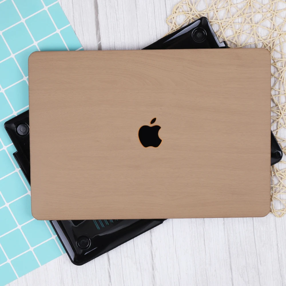 Чехол для ноутбука MacBook Air Pro retina 11 12 13 15 дюймов деревянный зернистый пластиковый жесткий чехол Pro 13,3 15,4 Touch bar