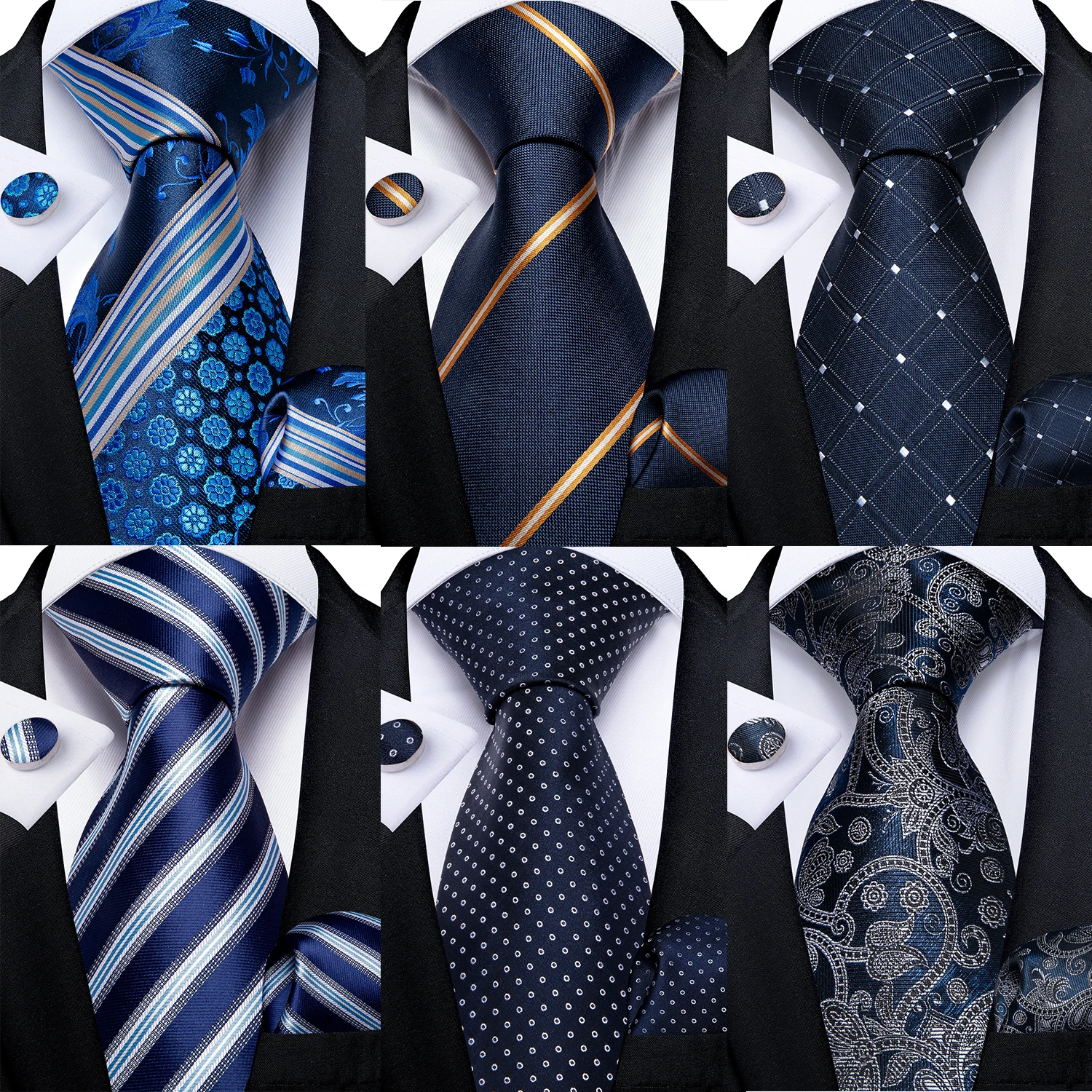 

Новый Классический 100% Шелковый мужской галстук 8 см синий цвет в полоску деловой ГАЛСТУК носовой платок для свадебной вечеринки набор галст...