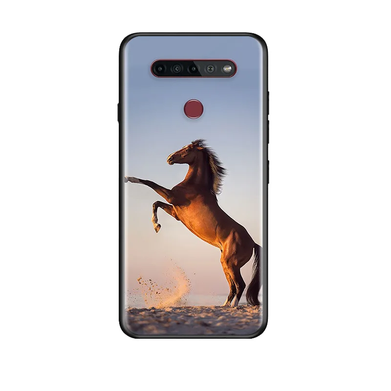 

Cool Animal Horse For LG G8 V30 V35 V40 V50 V60 Q60 K40S K50S K41S K51S K61 K71 K22 ThinQ 5G Phone Case