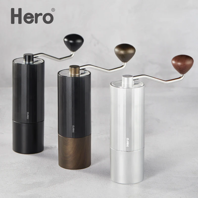 

Hero S01 Portable Manual Coffee Grinder 420 Stainless Steel Burr Grinder Durable Coffee Bean Maker Mini Coffees Milling 15g