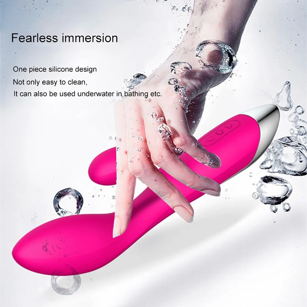 Вибратор женский с 9 режимами вибрации водонепроницаемый бесшумный двойная