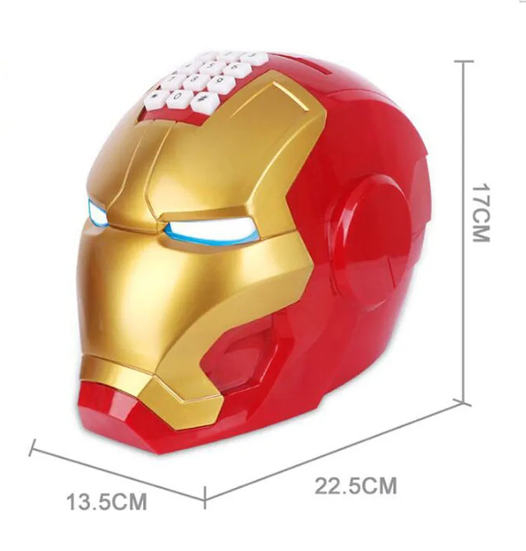 Большой Железный человек Копилка Marvel денежная Монета коробка Moneybox Alcanscia Creativas большая электронная копилка для детей Vibrato