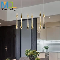post modern nordic light luxury crystal lamp creative personality drop glass chandelier