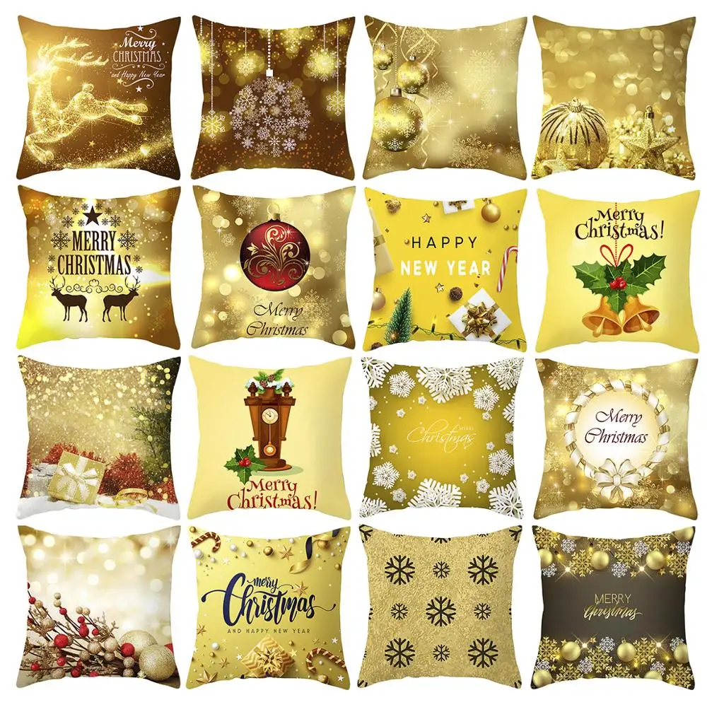 Merry Chistmas Рождественский Чехол на подушку украшения для дома Рождественские украшения подарки на год Рождество Navidad Neol