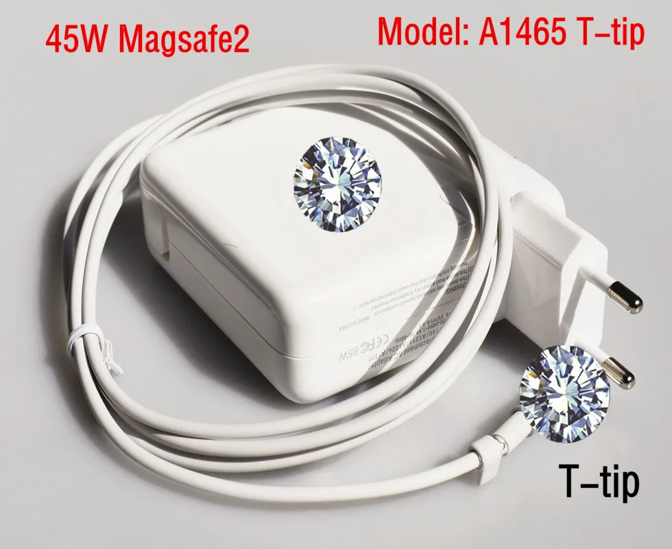 45 Вт, 14,85 в, а, Подлинная Новинка, Magsafe2, зарядное устройство, адаптер питания для MacBook Air 1" 13" A1466 A1465, модель A1436, Т-образный наконечник