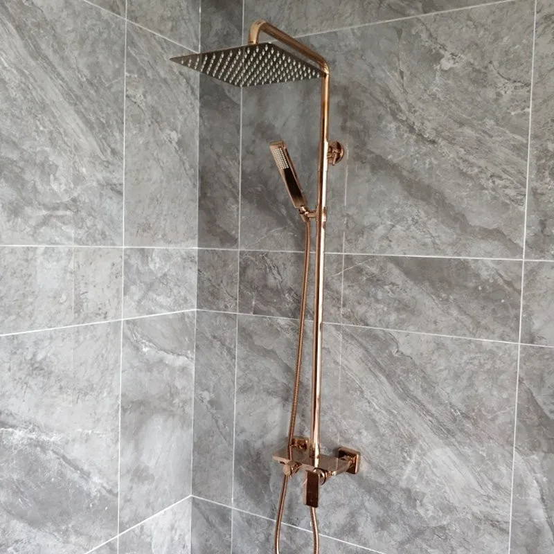 Медные смесители для душа ванной комнаты настенные горячей и холодной воды с