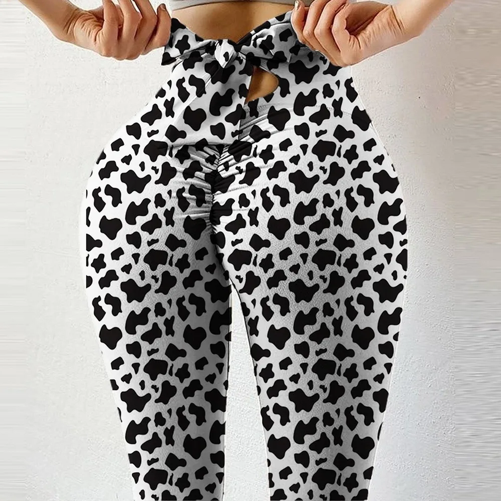 

Women's Print Yoga Leggings Elastic Waist Sports Pants Yoga Skinny Leggings