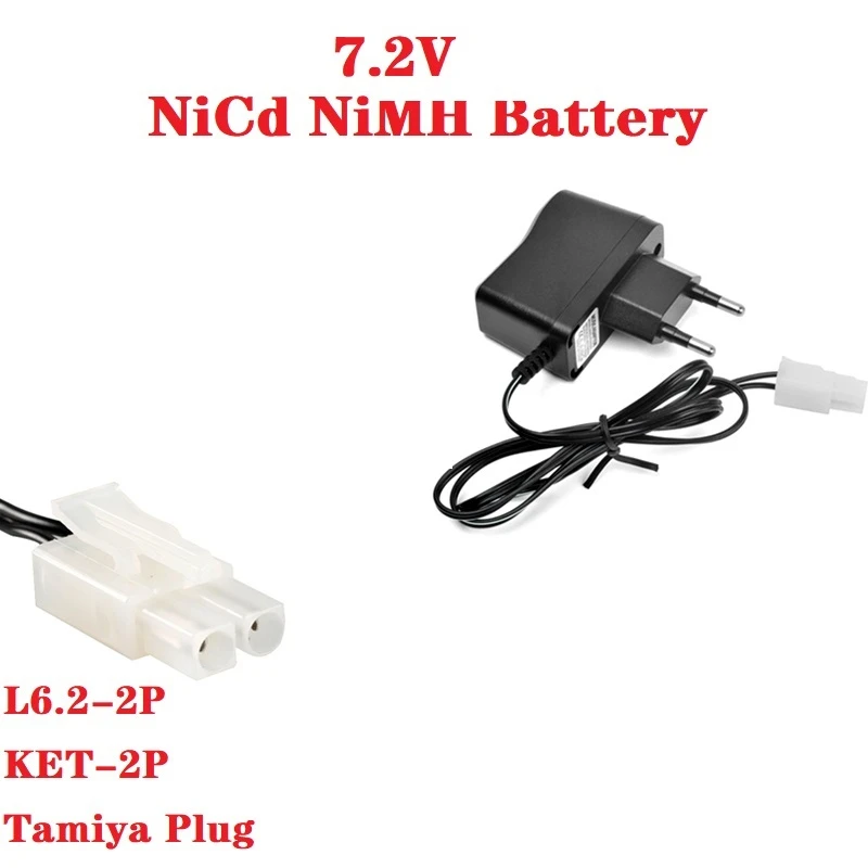 el6 2 2pket 2ptamiya 2 4v 3 6v 4 8v 6v 7 2v 9 6v 250mah usb charger for ni cd ni mh battery pack toys car boat tank charger free global shipping