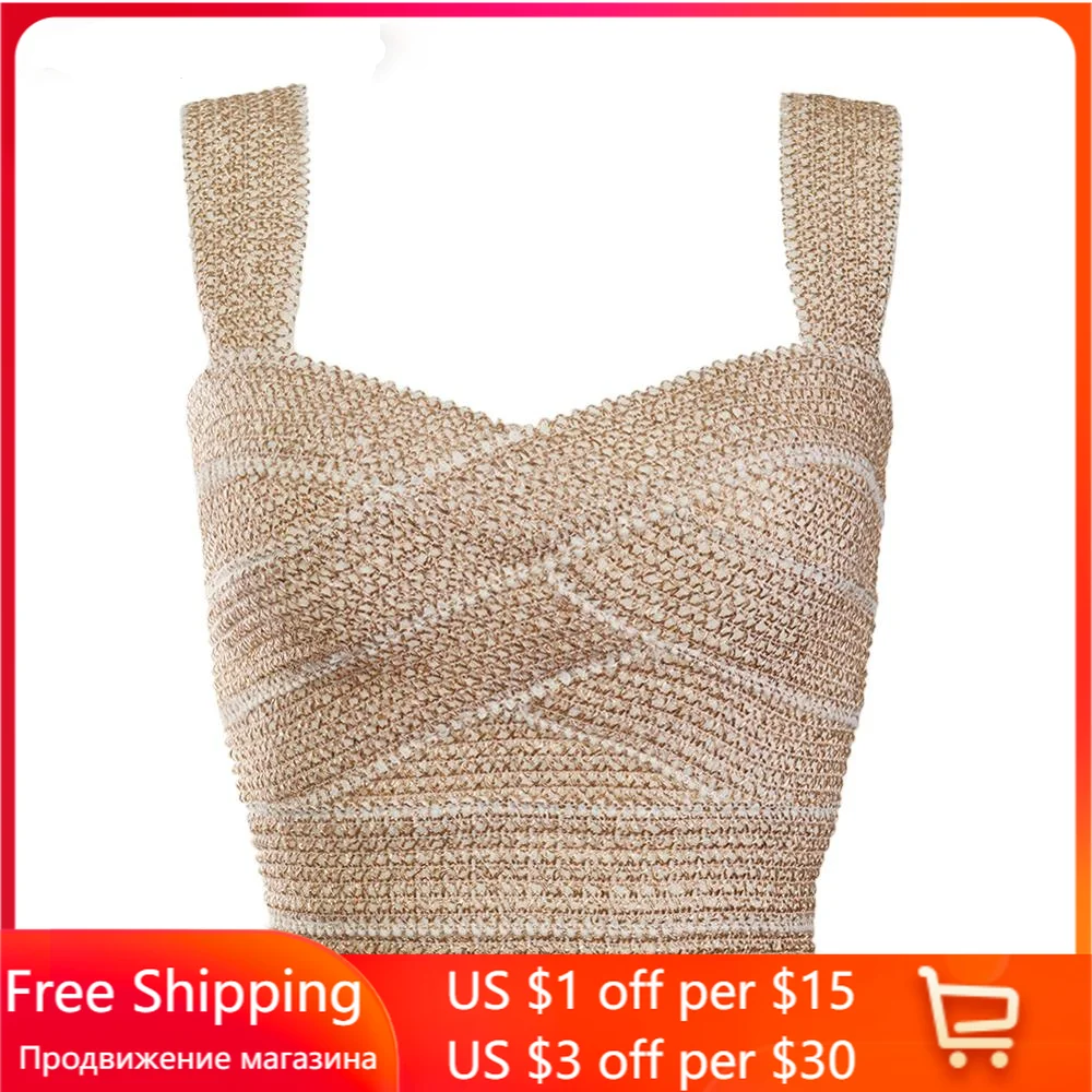 Overbust Корсеты золотая нить Бандажное платье с v образной горловиной 2021 Новый Для