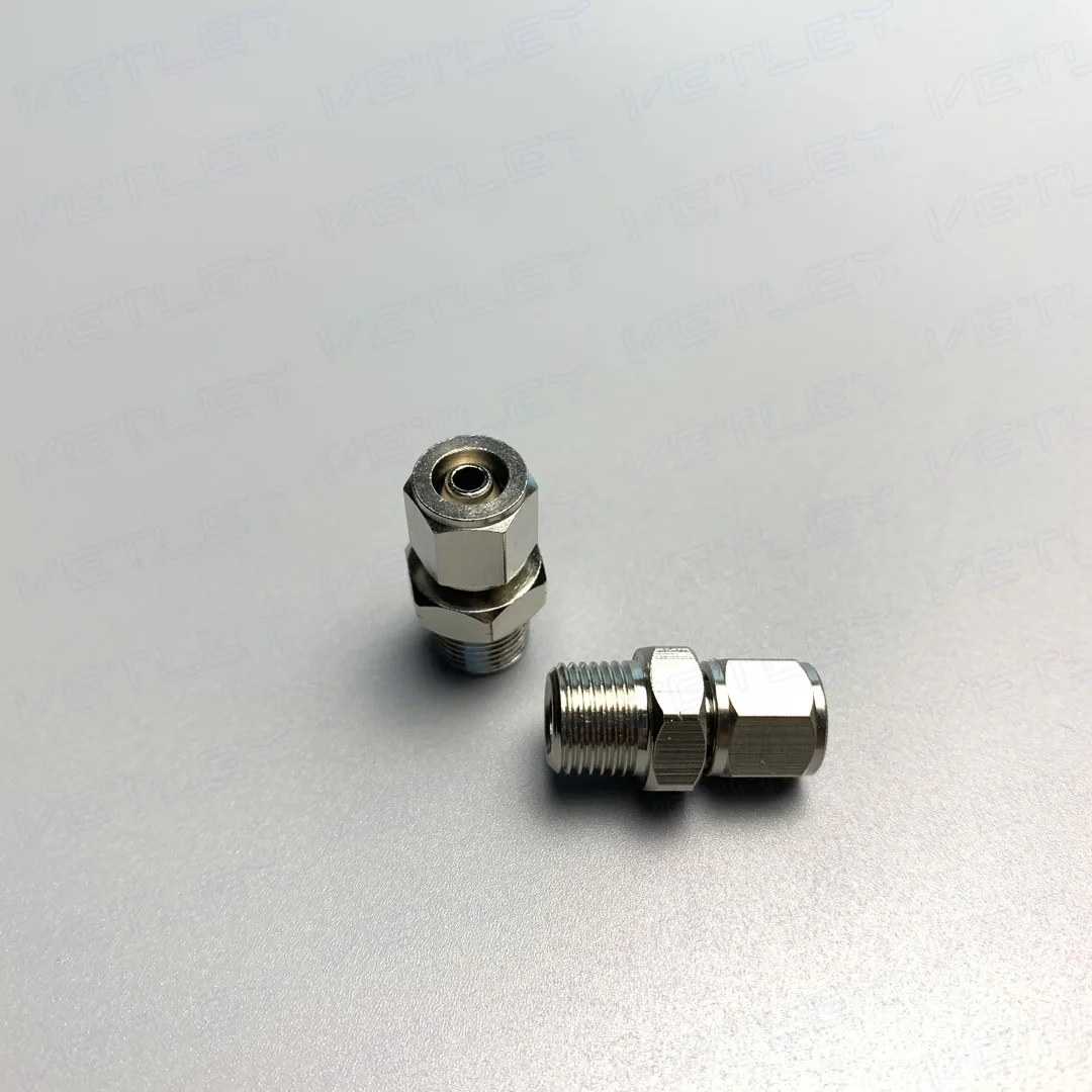 ДНЯО Америки с резьбой ниппель Штекерный разъем для КПК 6-NPT1/8 6-NPT1/4 латунный