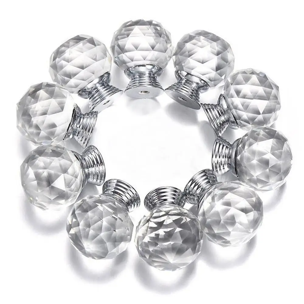 Хрустальные Ручки для ящиков Probrico ручки шкафов ромбовидной формы Ширина 20-40 мм