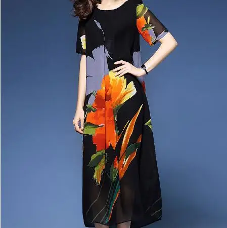 Женское летнее платье 2020 этнические пляжные Вечерние Платья с цветочным принтом