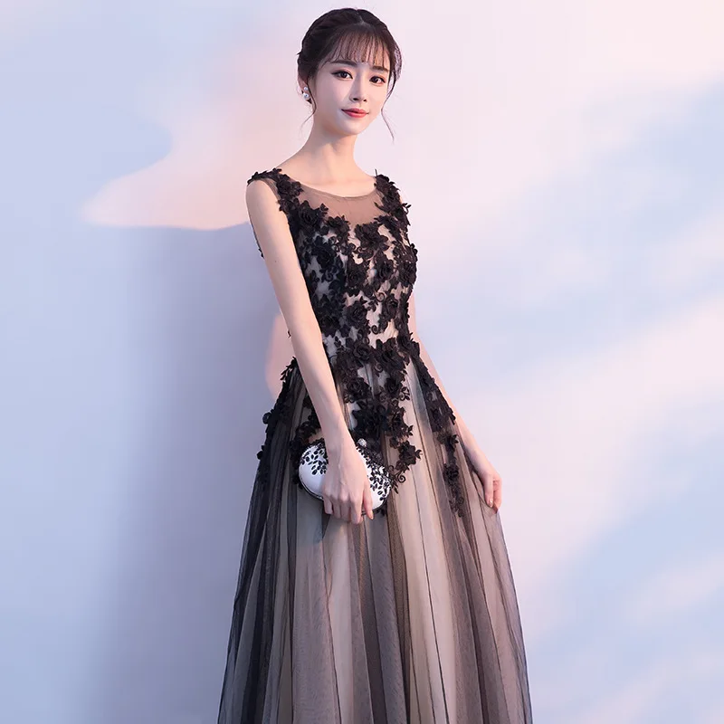 Изысканное женское платье Cheongsam с цветочным узором, элегантное вечернее платье полной длины, новинка, без рукавов, с круглым вырезом, свадебное платье для невесты